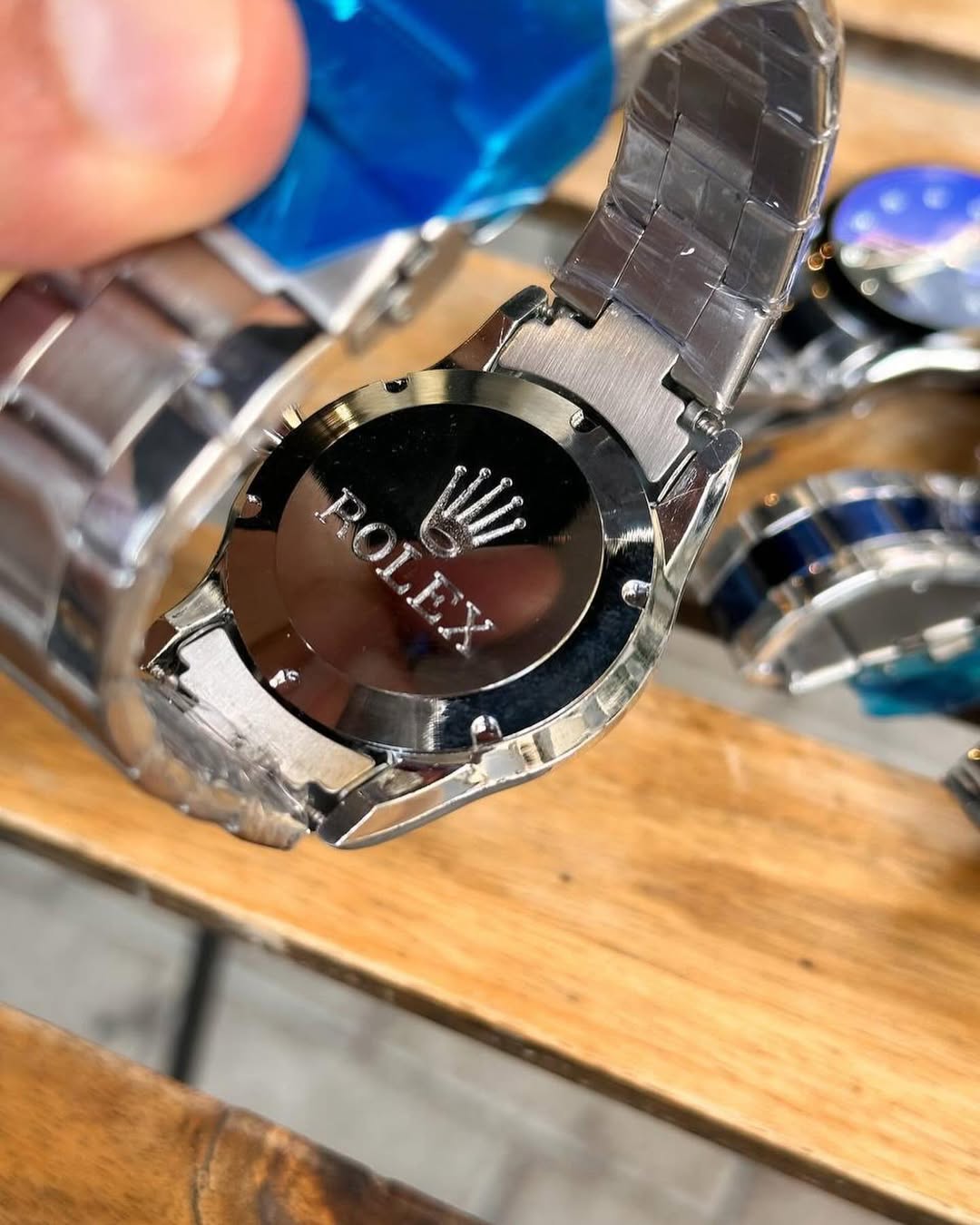 ساعة Rolex Metal Watch – Logo Hands Design لون_سيلفر ميناء سيلفر واسود